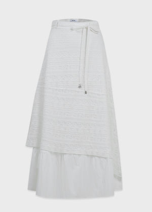 Eglantine Lace Shirring Skirt
