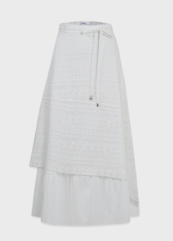Eglantine Lace Shirring Skirt