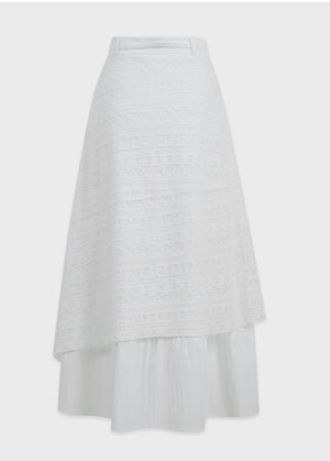 Eglantine Lace Shirring Skirt