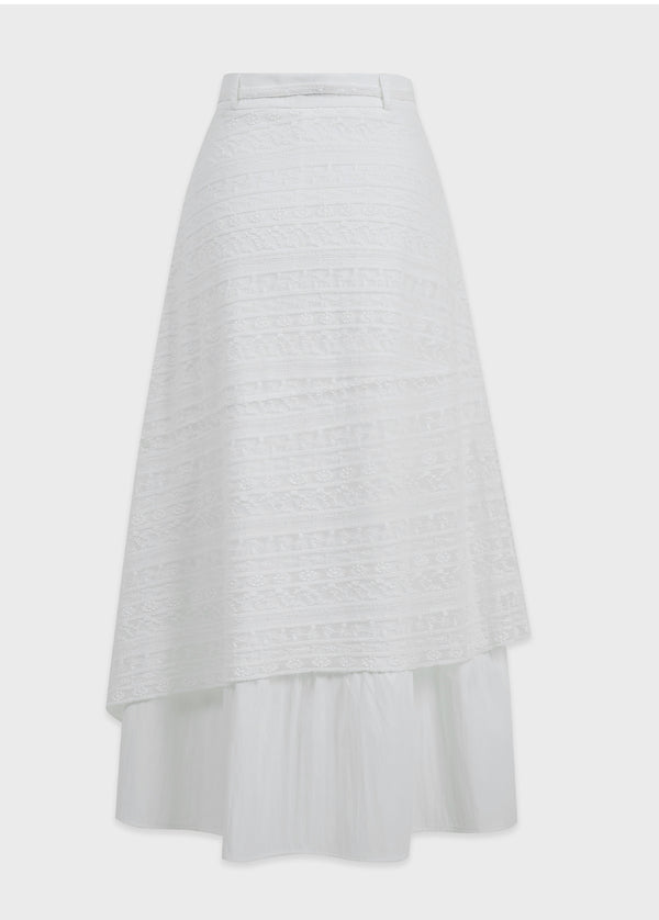 Eglantine Lace Shirring Skirt
