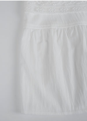 Eglantine Lace Shirring Skirt