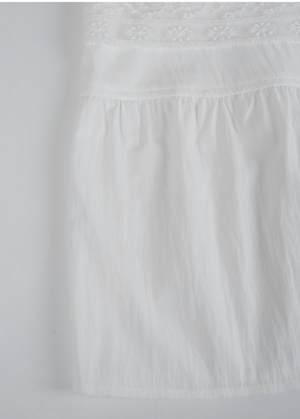 Eglantine Lace Shirring Skirt