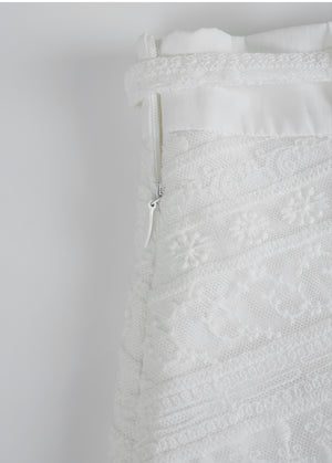 Eglantine Lace Shirring Skirt