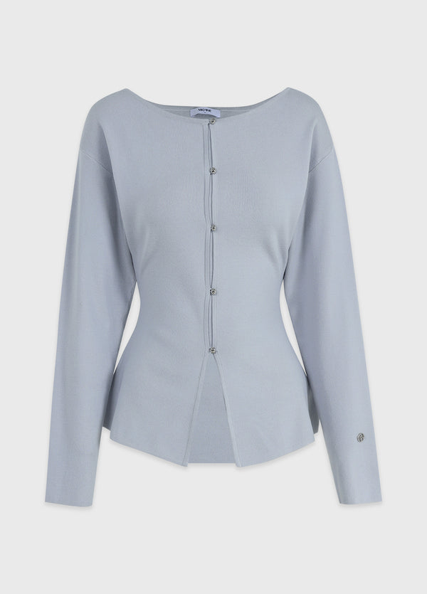 Evelyn Boat Neck Flare Knit