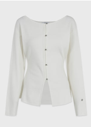 Evelyn Boat Neck Flare Knit