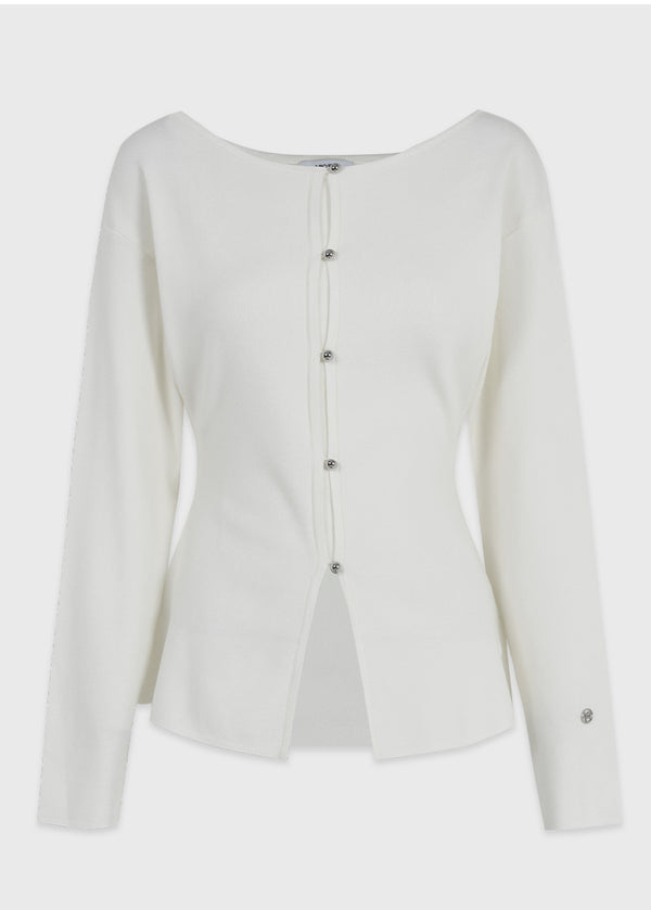 Evelyn Boat Neck Flare Knit