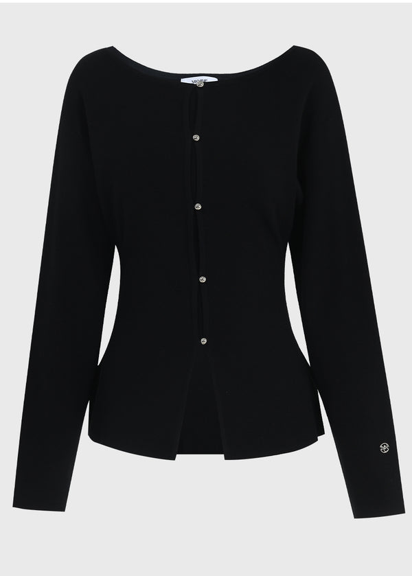 Evelyn Boat Neck Flare Knit