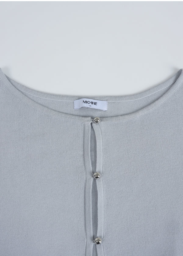 Evelyn Boat Neck Flare Knit
