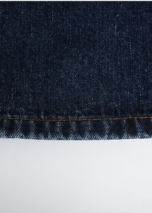 Finly Fringe Denim Long Skirt