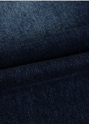 Finly Fringe Denim Long Skirt