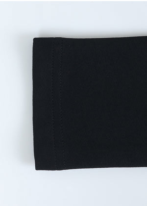 Florist Off-Shoulder Tee Black