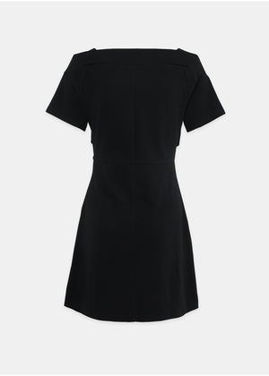 Flowery Off-Shoulder Mini Dress