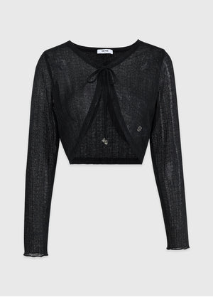Fondly Crochat Crop Cardigan