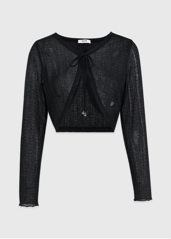 Fondly Crochat Crop Cardigan