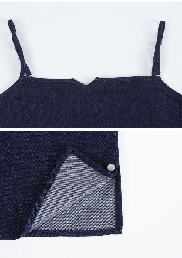 Freedom Denim Bustier-Cargo Pants Setup