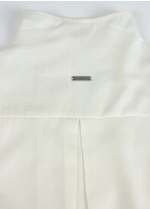 Hana High Neck Wrap Blouse