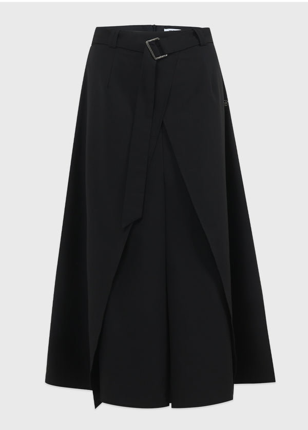 Helia Belt-Wrap Maxi Skirt
