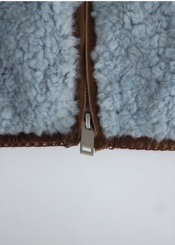 Kali Shearing Zip-up Jumper