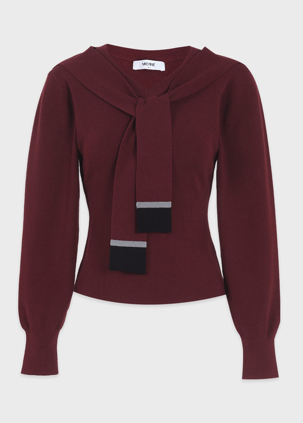 Lani V-Neck Tie Knit