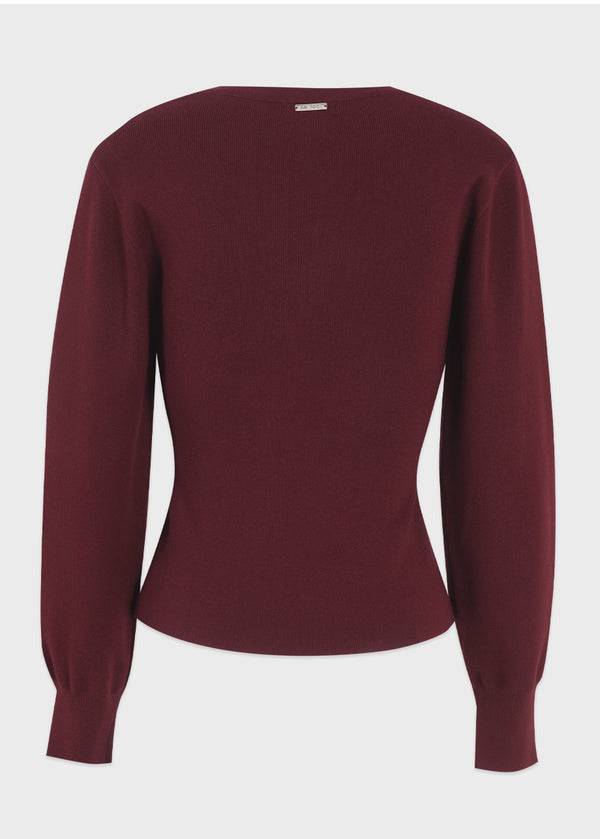 Lani V-Neck Tie Knit