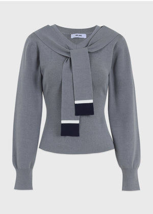 Lani V-Neck Tie Knit