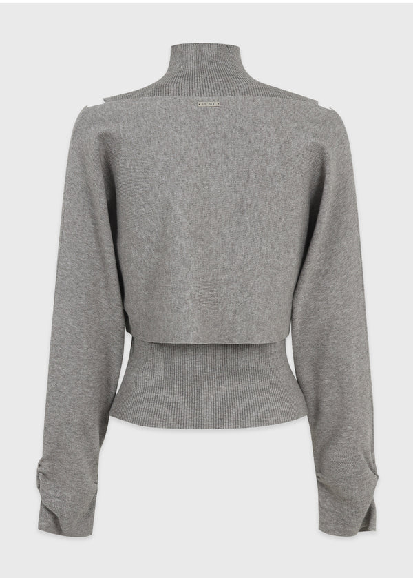 Lavina Sleeveless-Boat Neck Knit Setup