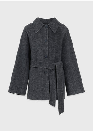 Levi Handmade Wool Half Coat