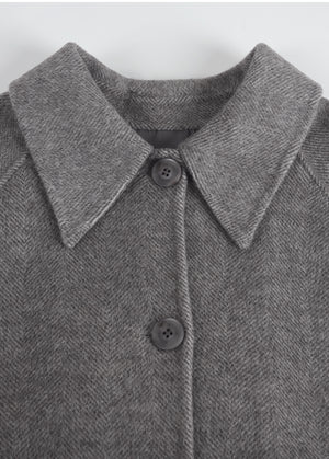 Levi Handmade Wool Half Coat