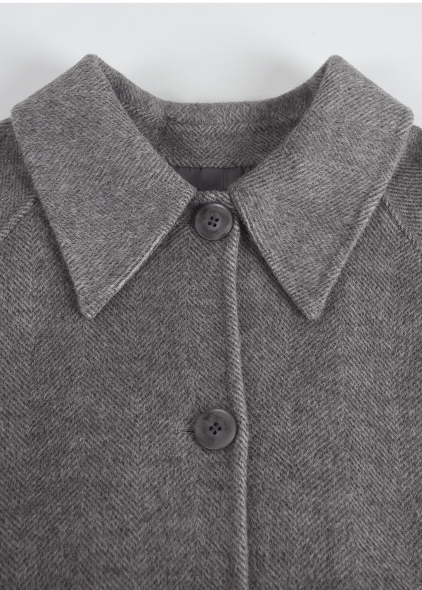 Levi Handmade Wool Half Coat