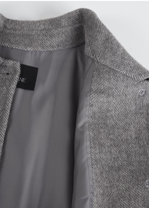 Levi Handmade Wool Half Coat