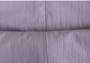 Lilac Back Strap Frill Blouse