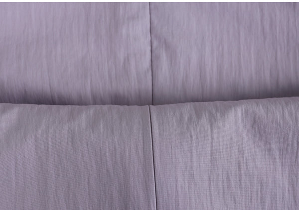 Lilac Back Strap Frill Blouse