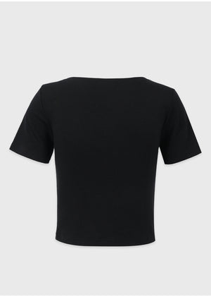 Lily Heart neck Tee