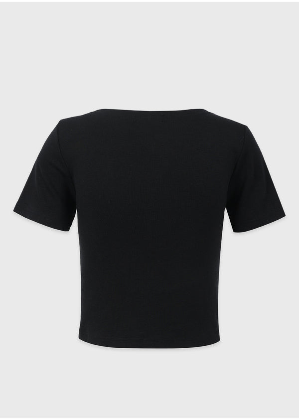 Lily Heart neck Tee