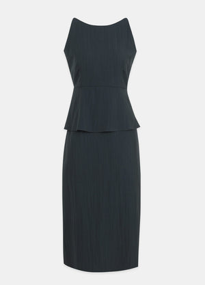 Lowell Sleeveless Peplum Long Dress