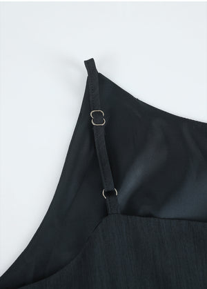 Lowell Sleeveless Peplum Long Dress