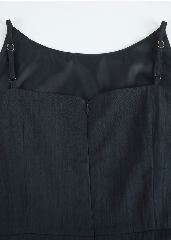 Lowell Sleeveless Peplum Long Dress