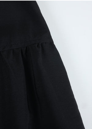 Lyra Cancan Shirring Long Skirt