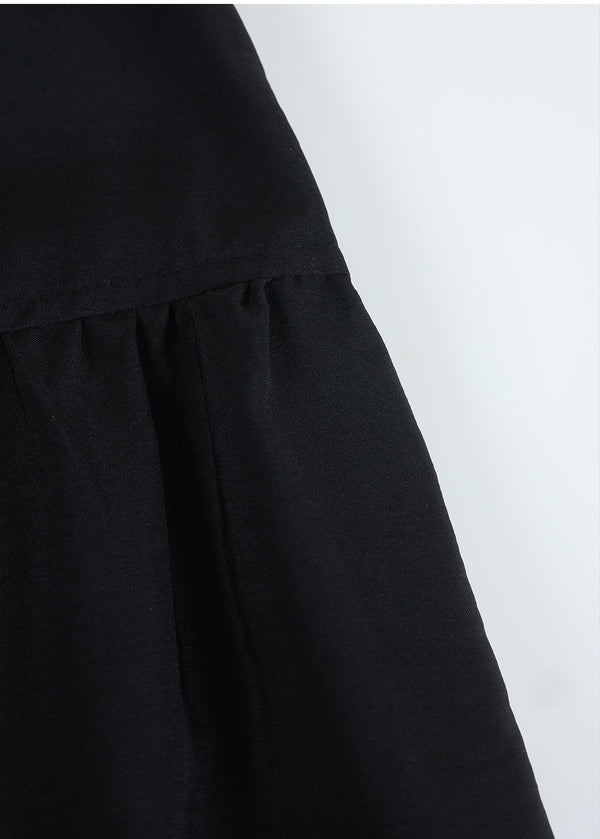Lyra Cancan Shirring Long Skirt