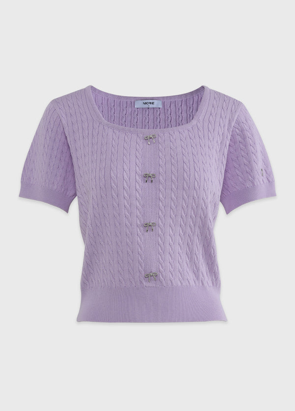 Marguerite Square Neck Ribbon Knit