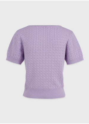 Marguerite Square Neck Ribbon Knit