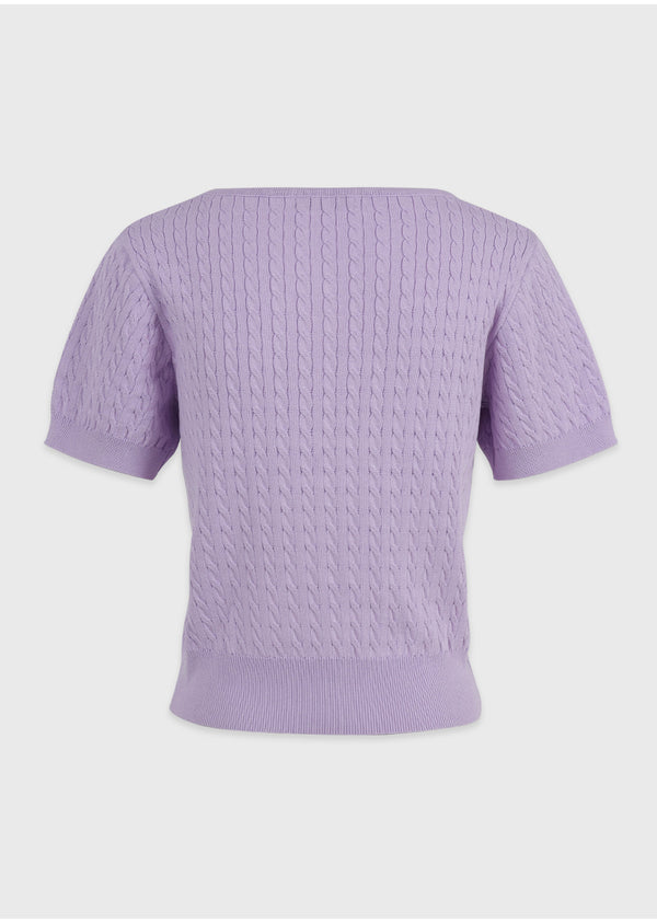 Marguerite Square Neck Ribbon Knit