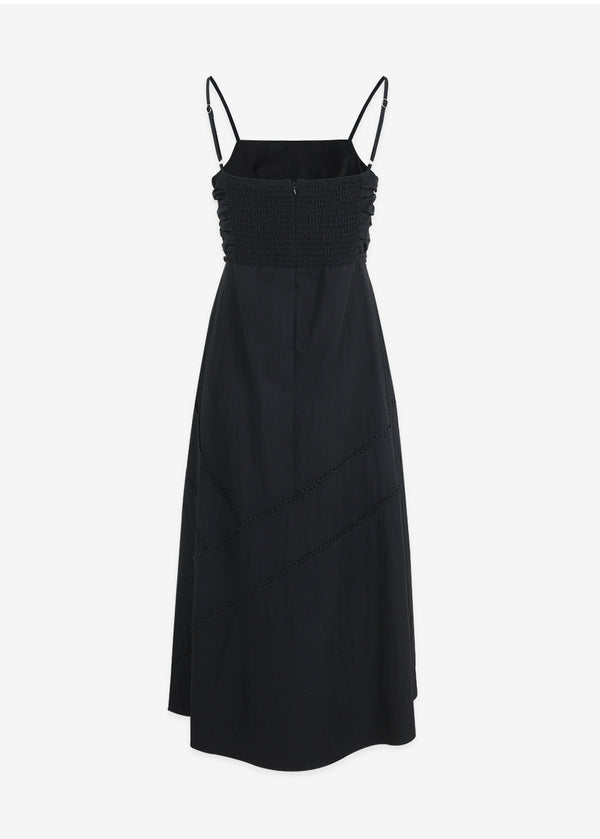 Mesmerize Bustier Shirring Lace Dress