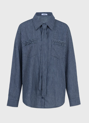 Milo Stripe Frill Shirt