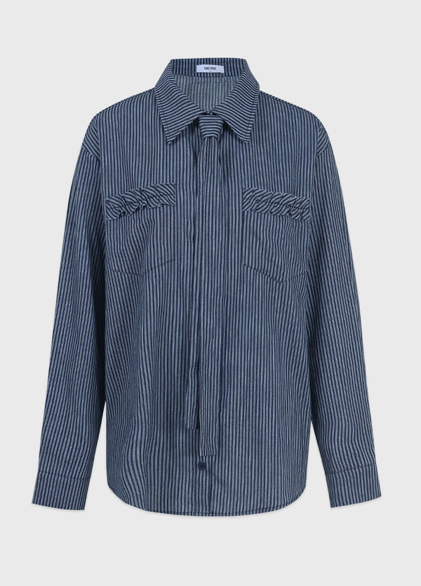 Milo Stripe Frill Shirt