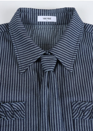 Milo Stripe Frill Shirt