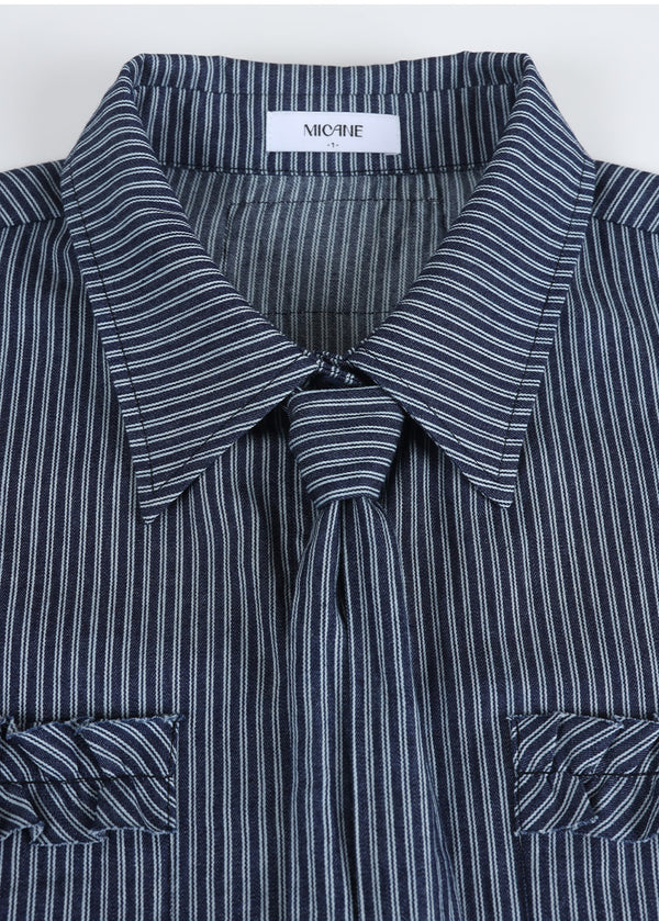 Milo Stripe Frill Shirt