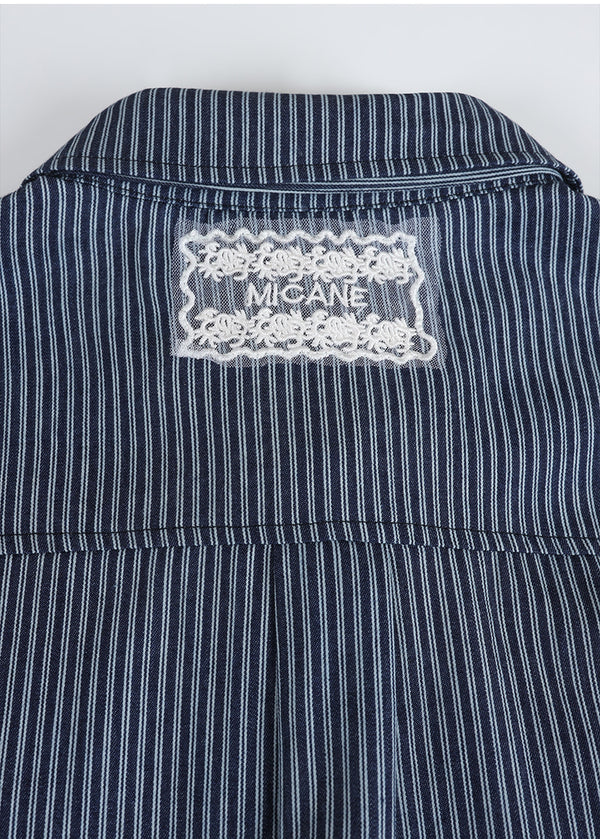 Milo Stripe Frill Shirt