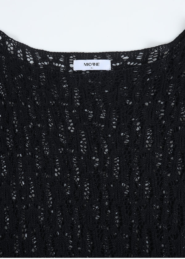 Nana Over Fit Netting Knit-Strap Setup