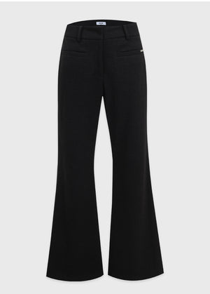 Nour Low Rise Semi Flare Slacks